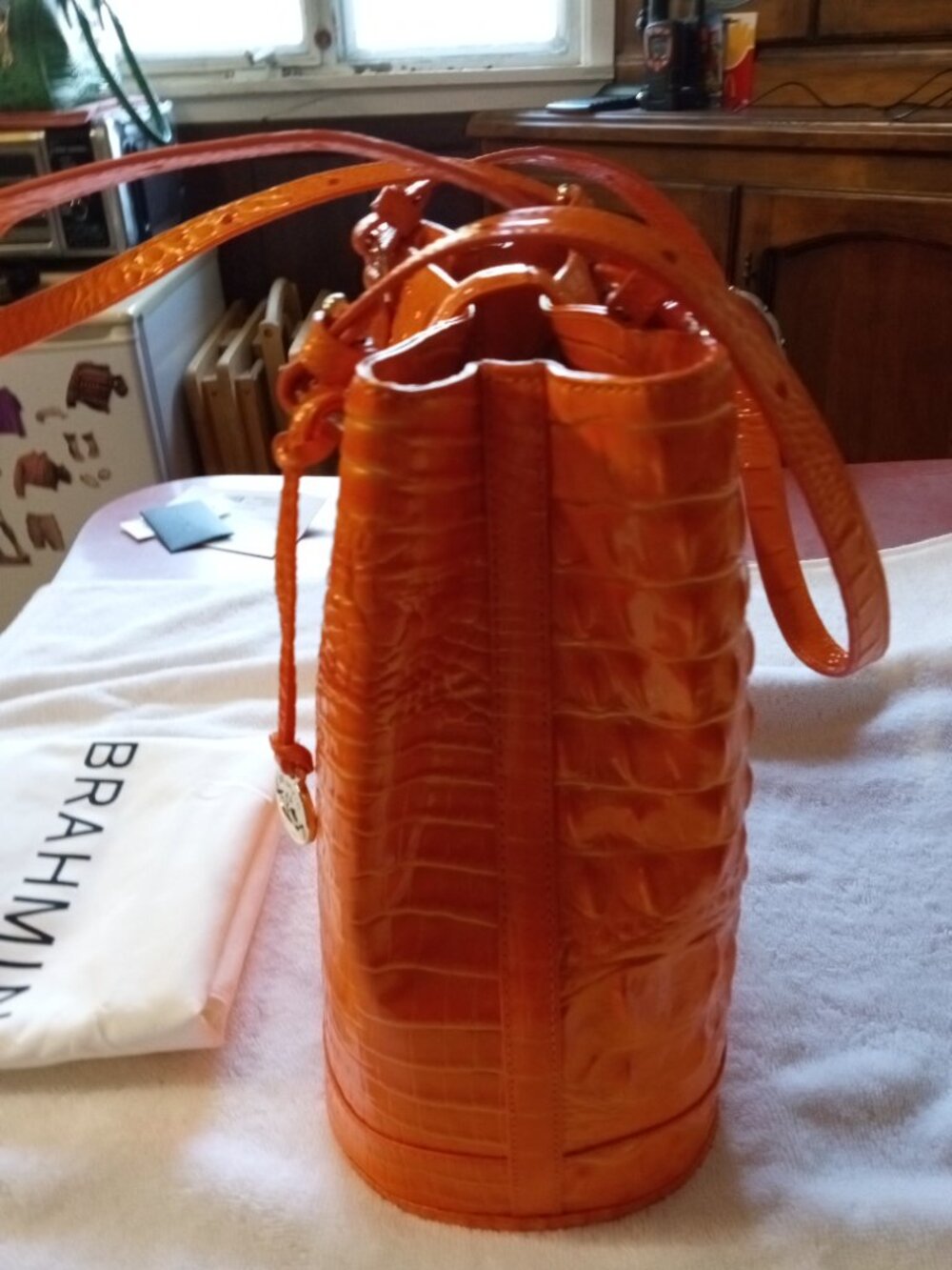 Brahmin-Fiora-Mango Orange Melbourne - Picture 6 of 8
